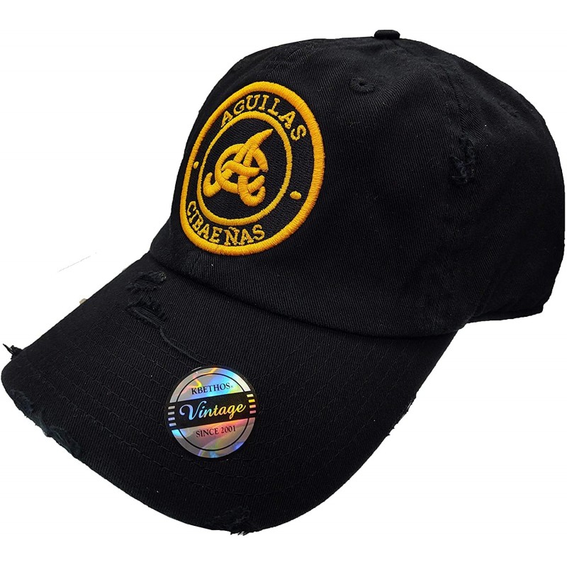 Baseball Caps Aguilas Cibaeñas Vintage Hats - Black/Roundlogo - CP12NS9BDRF $24.87