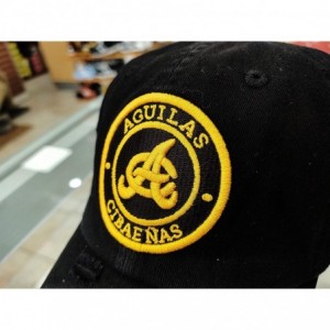 Baseball Caps Aguilas Cibaeñas Vintage Hats - Black/Roundlogo - CP12NS9BDRF $24.87