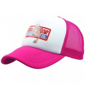 Baseball Caps Adult Gump Running Hat- Shrimp Mesh Baseball Trucker Cap- Cosplay Costumes - Rose Red-1 - CC18COL9A7Z $18.02