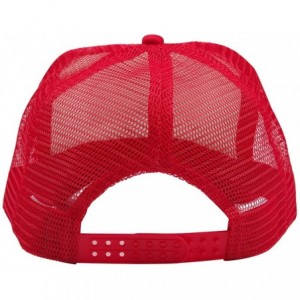 Baseball Caps Adult Gump Running Hat- Shrimp Mesh Baseball Trucker Cap- Cosplay Costumes - Rose Red-1 - CC18COL9A7Z $8.15