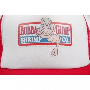 Baseball Caps Adult Gump Running Hat- Shrimp Mesh Baseball Trucker Cap- Cosplay Costumes - Rose Red-1 - CC18COL9A7Z $8.15