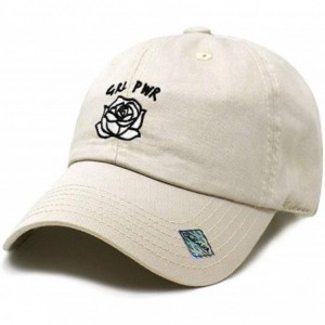 Baseball Caps Girl Power Dad Hat Cotton Baseball Cap Polo Style Low Profile - Putty - CW18Q27H34X $9.94