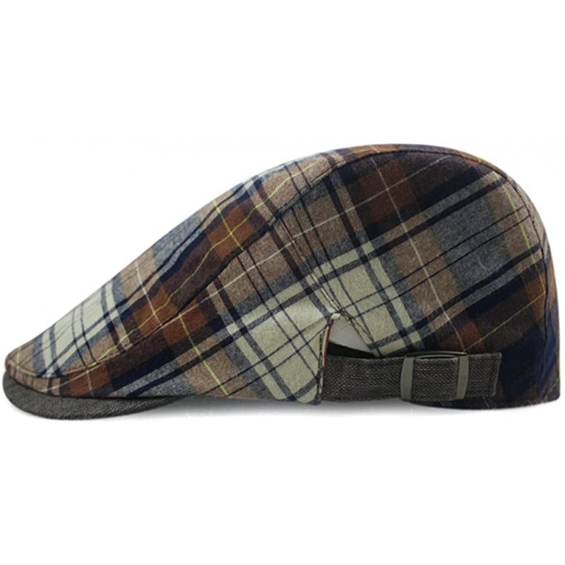 Newsboy Caps Checker Check Plaid Tartan Newsboy Beret Cap Hat FFH032 - Ffh268s06 - CD11YU0D1F9 $13.46