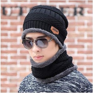 Skullies & Beanies Winter Knitting Beanie Toboggan winter - Black - CS1887KGINN $9.15