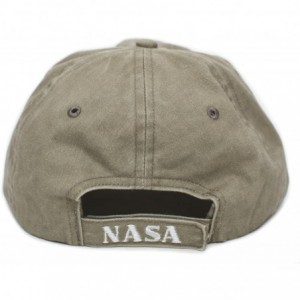 Baseball Caps NASA I Need My Space Pigment Dye Embroidered Hat Cap Unisex Adult Multi - Khaki - CF188636WD3 $15.87