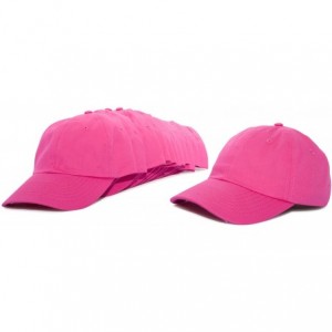 Baseball Caps Baseball Cap Mens Trucker Hat Dad Hats Caps for Women 12 Pack - Hot Pink - C118IE3LA94 $61.54