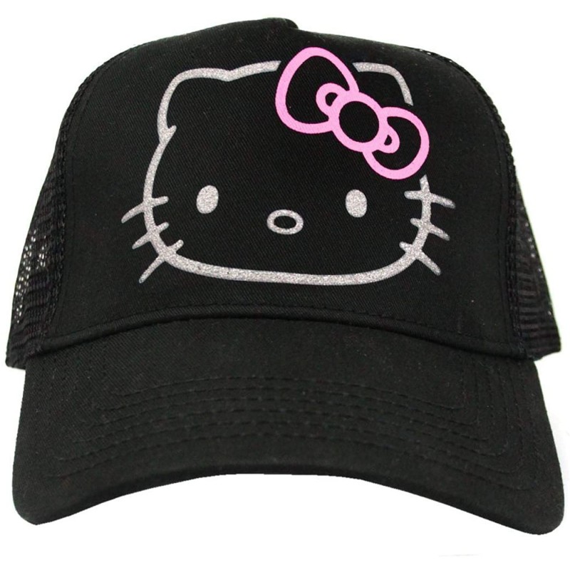 Baseball Caps Hello Kitty Boutique Cap Black - CS11N74BGDX $20.66
