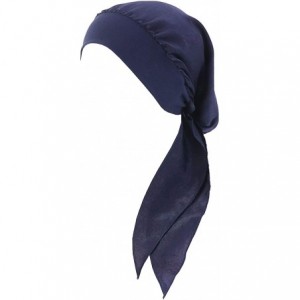 Skullies & Beanies Chemo Cancer Sleep Scarf Hat Cap Ethnic Printed Pre-Tied Hair Cover Wrap Turban Headwear - CI18SH4Q98Q $10.64