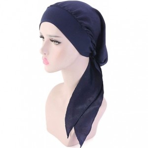 Skullies & Beanies Chemo Cancer Sleep Scarf Hat Cap Ethnic Printed Pre-Tied Hair Cover Wrap Turban Headwear - CI18SH4Q98Q $10.64