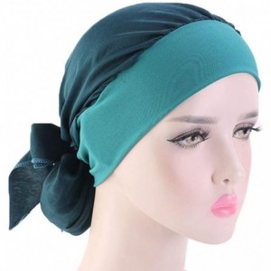 Skullies & Beanies Chemo Cancer Sleep Scarf Hat Cap Ethnic Printed Pre-Tied Hair Cover Wrap Turban Headwear - CI18SH4Q98Q $10.64