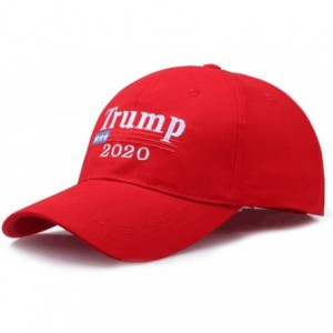 Skullies & Beanies Make America Great Again Donald Trump Cap Hat Unisex Adjustable Hat - 012 Keep-red - C218NL0HOGZ $12.79