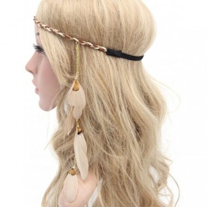 Headbands Indian Hippie Feather Tassels Headband Bohemia Style Headdress - 6 - CJ12KB5HUFN $6.69