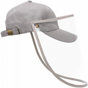 Baseball Caps Baseball Hat- Bucket Hat- Reusable Detachable Film Hat Men & Women - N-black+gray - CW198UKXD3H $20.34