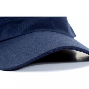 Baseball Caps Men Cotton Flat Top Hat Army Millitary Corps Hat Baseball Cap Women - Blue - CS184GEGQ2D $7.07