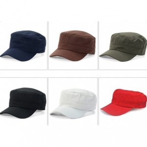 Baseball Caps Men Cotton Flat Top Hat Army Millitary Corps Hat Baseball Cap Women - Blue - CS184GEGQ2D $7.07