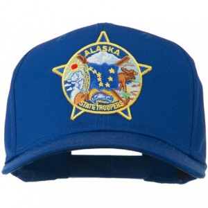 Baseball Caps Alaska State Troopers Patch Cap - Royal - C411RNPCBX1 $45.84