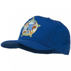 Baseball Caps Alaska State Troopers Patch Cap - Royal - C411RNPCBX1 $20.19