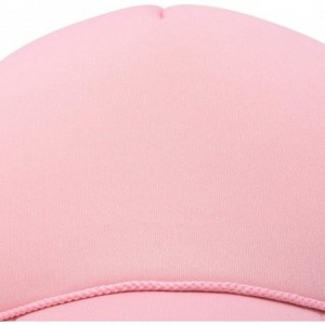 Baseball Caps Trucker Hat Mesh Cap Solid Colors Lightweight with Adjustable Strap Small Braid - Light Pink - CK119512PRD $9.45