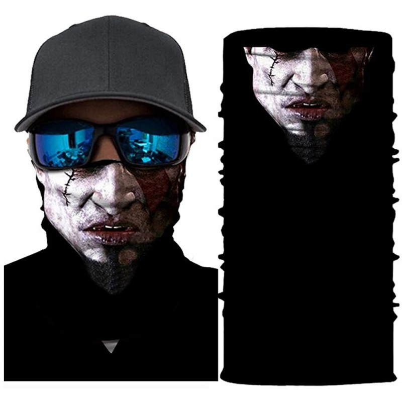 Balaclavas Balaclava Face Mask-Ghost Skull Magic Scarf Bandana Sport Headband for Men - C Balaclavas - CZ198D6TCK3 $10.25