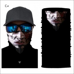 Balaclavas Balaclava Face Mask-Ghost Skull Magic Scarf Bandana Sport Headband for Men - C Balaclavas - CZ198D6TCK3 $10.25