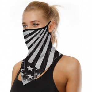 Balaclavas Men Women Neck Gaiter Face Mask Scarf Bandana Ear Loops Rave Outdoor Balaclava for Dust Wind UV Sun Protective - C...