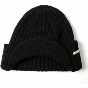 Skullies & Beanies Men Women Knit Hats Baggy Winter Warm Wool Crochet Ski Beanie Skull Slouchy Cap - Black - C818H33E5T4 $7.65