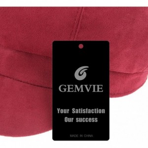 Newsboy Caps Newsboy Cap for Women 8 Panel Ivy Cabbie Beret Visor Brim Hat with Elastic Back - Red - CP18QCWK400 $9.08