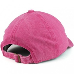 Baseball Caps Bad Hair Day Embroidered Unstructured Washed Cotton Baseball Dad Cap - Fuchsia - CK1877KGWG9 $21.10