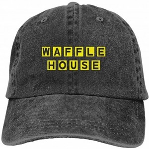 Baseball Caps Waffle House Cap Vintage Dad Hat Baseball Adjustable Polo Trucker Unisex Style Headwear for Men Women - Black -...