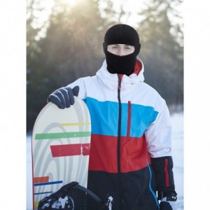 Balaclavas 3 Pieces Knit Full Face Cover Winter Balaclava Face Mask Thermal Ski Mask for Adult - C418AQ6OUGE $18.95