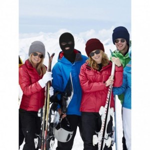 Balaclavas 3 Pieces Knit Full Face Cover Winter Balaclava Face Mask Thermal Ski Mask for Adult - C418AQ6OUGE $18.95