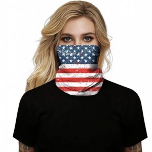 Balaclavas Multifunctional Seamless Face Mask Bandanas Headband Neck Gaiter for Dust-Sun UV Protection - American Flag 2 - C0...