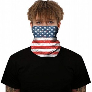 Balaclavas Multifunctional Seamless Face Mask Bandanas Headband Neck Gaiter for Dust-Sun UV Protection - American Flag 2 - C0...