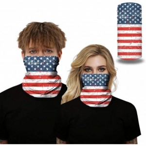 Balaclavas Multifunctional Seamless Face Mask Bandanas Headband Neck Gaiter for Dust-Sun UV Protection - American Flag 2 - C0...