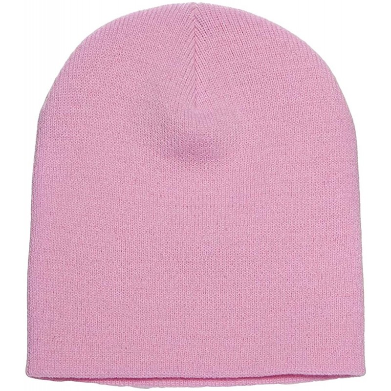 Baseball Caps Heavyweight Super-Dense Hypoallergenic Knit Cap - Pink - CH12O2ZNIMH $10.26