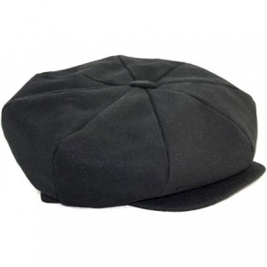 Newsboy Caps Big Apple (Wool) - 8/4 Cap - Black - CT12O6W9VDO $68.10