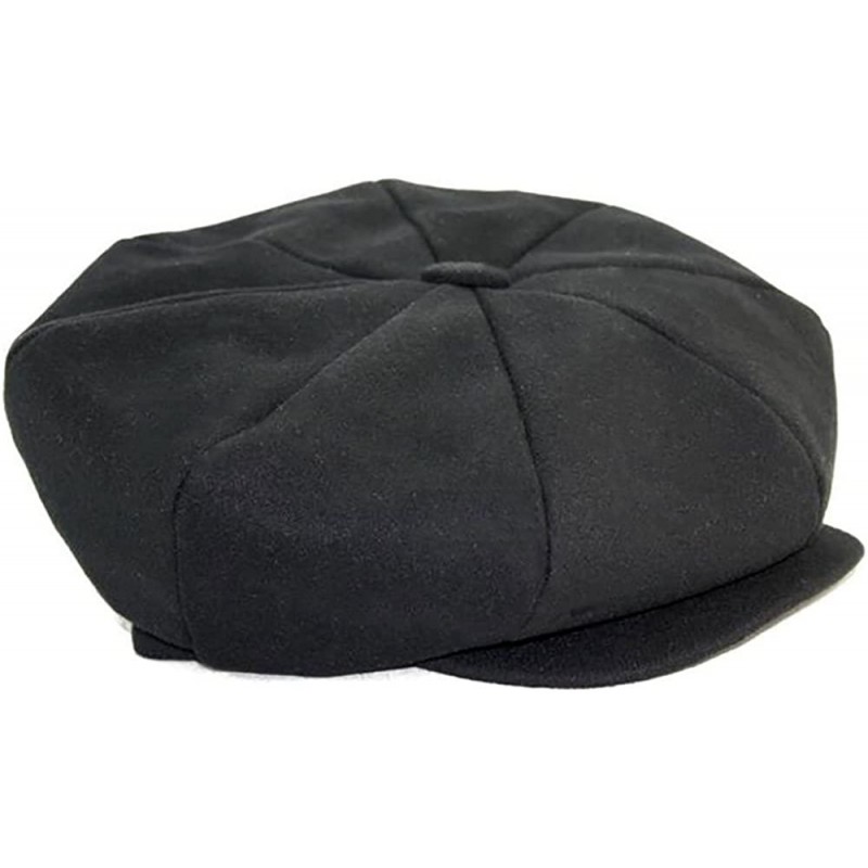 Newsboy Caps Big Apple (Wool) - 8/4 Cap - Black - CT12O6W9VDO $45.71