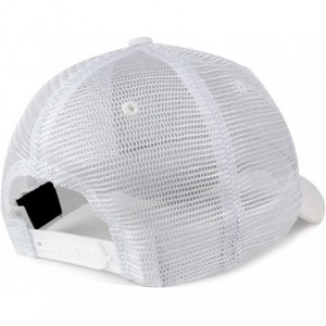 Baseball Caps Vintage Distressed Mesh Adjustable Trucker Cap - White - C212NAFG192 $17.45