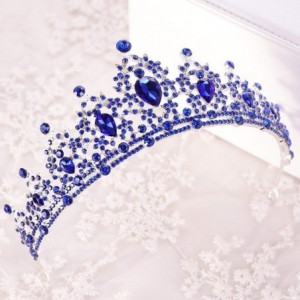 Headbands Champagne Crystal Rhinestone Headbands Accessories - Color - CD18TW4HLXL $22.62