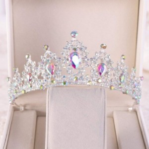 Headbands Champagne Crystal Rhinestone Headbands Accessories - Color - CD18TW4HLXL $22.62