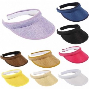 Sun Hats Thicker Sweatband Adjustable Cycling - Hot Pink - C118TWLZ5UM $7.81