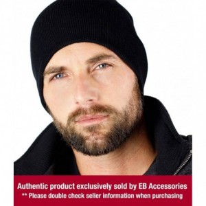 Skullies & Beanies 9" Skull Cap Beanie That Will Fit Your Head Perfect - Black - C411PGOAPJ7 $16.91