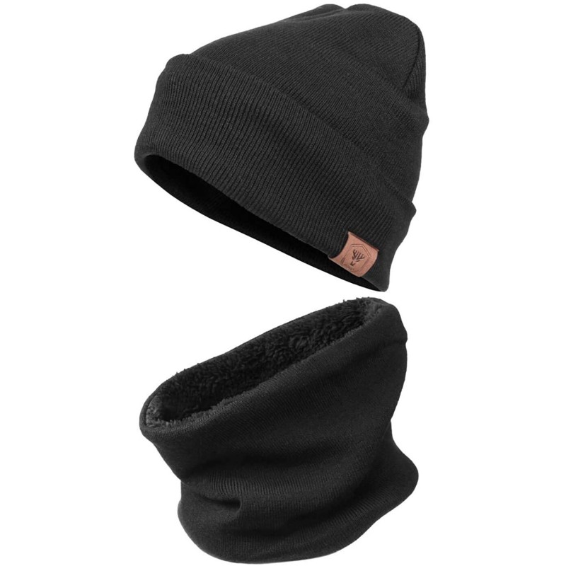 Skullies & Beanies Winter Daily Beanie Stocking Hat - Warm Polar Fleece Skull Cap for Men and Women Purple/Gray/Black - C718I...