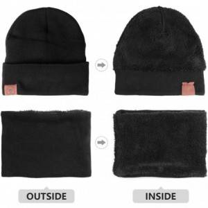 Skullies & Beanies Winter Daily Beanie Stocking Hat - Warm Polar Fleece Skull Cap for Men and Women Purple/Gray/Black - C718I...