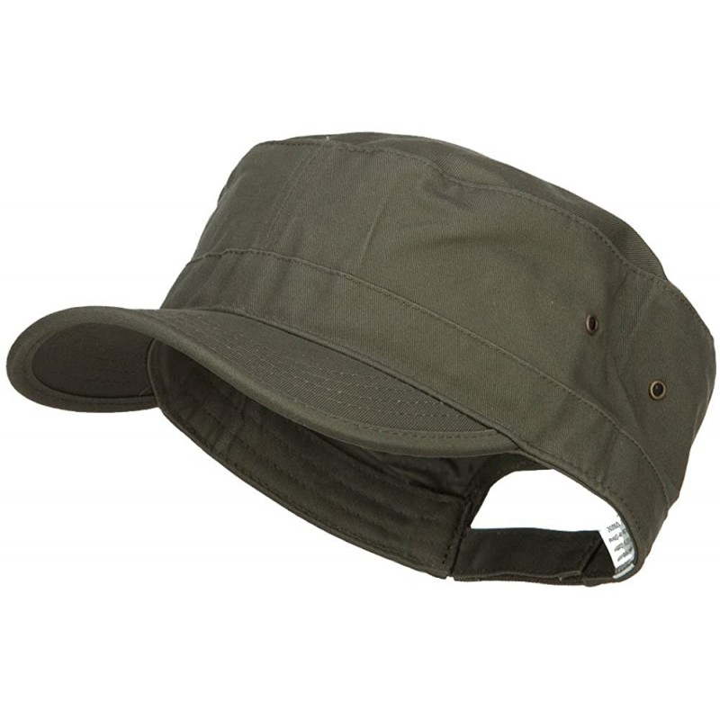 Baseball Caps Big Size Trendy Army Style Cap - Olive - CP17AZ8SANI $22.20