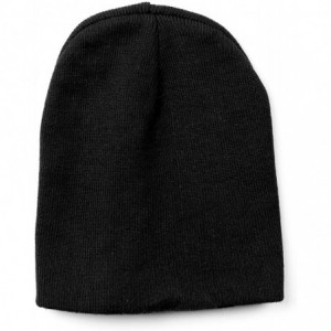 Skullies & Beanies 9" Skull Cap Beanie That Will Fit Your Head Perfect - Black - C411PGOAPJ7 $16.91