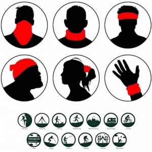Balaclavas Unisex Seamless Bandana Face Masks- USA Flag Print Multifunction Magic Scarf Headband Balaclava for Outdoors - D -...