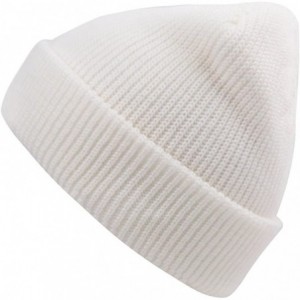 Skullies & Beanies Slouchy Beanie Hats Winter Knitted Caps Soft Warm Ski Hat Unisex - White - C9186ZU9MCZ $13.32