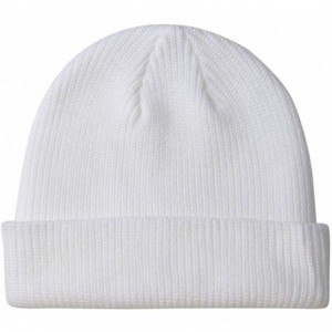 Skullies & Beanies Slouchy Beanie Hats Winter Knitted Caps Soft Warm Ski Hat Unisex - White - C9186ZU9MCZ $13.32