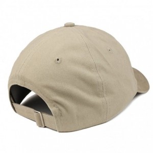Baseball Caps Donut Embroidered Soft Crown 100% Brushed Cotton Cap - Khaki - CT18SO0DGLE $14.37